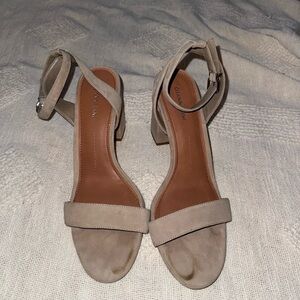 Gianni Bini Beige Suede Sandals